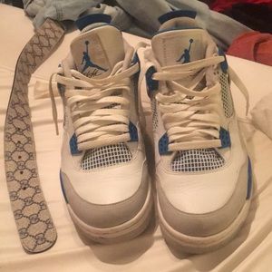 Military blue Jordan Retro 4 Authentic size 10